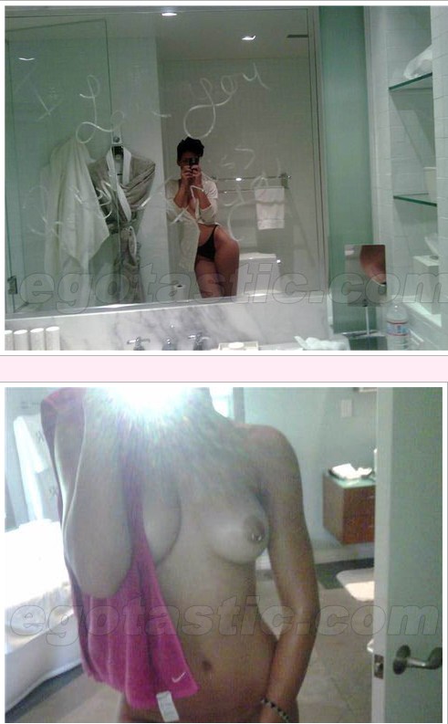 Rihanna's Naked Cell Phone Pics (NSFW) [PIC]; Amateur 