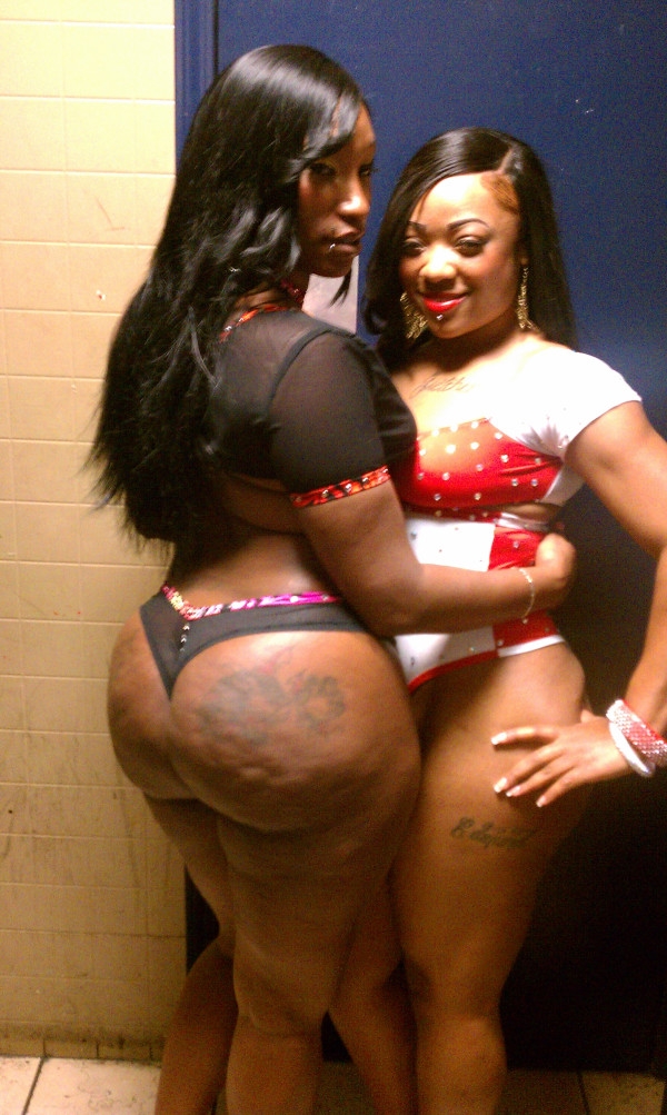 Thick Girls (Two thick girls in naughty outfits); Amateur Ass Babe Ebony Hot 