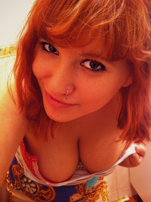 Busty redhead beauty.; Amateur Babe Big Tits Hot Red Head 