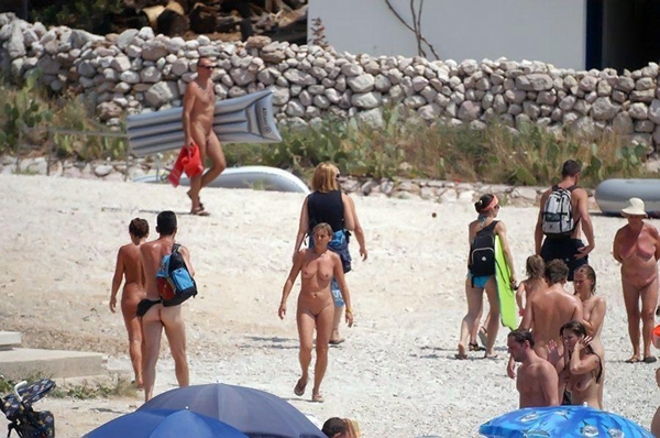 Nude and Beach - Gang Bang On Beach; Amateur Beach 