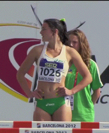 Michelle Jenneke; Babe Brunette Celebrity Gif 