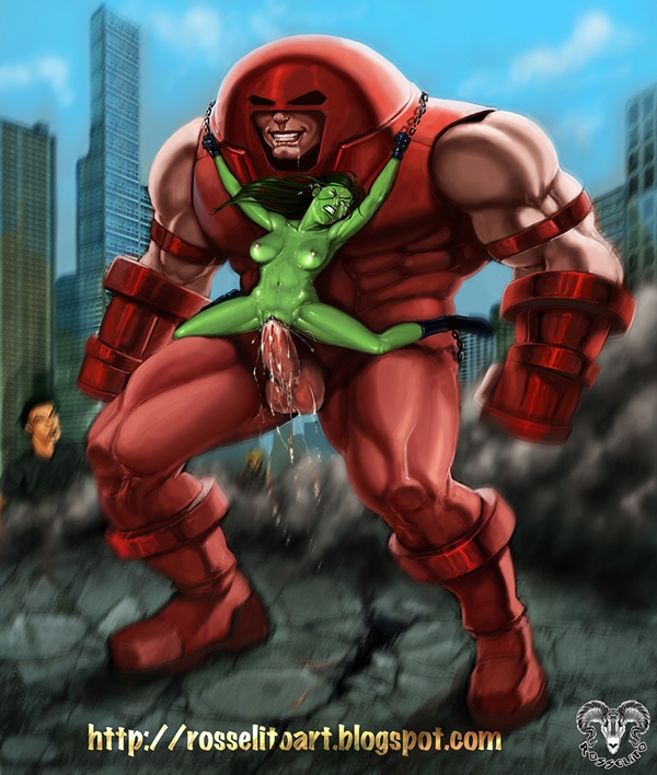 She-Hulk Juggernaut's bitch; Bondage Creampie Hardcore Hentai 