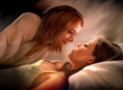 Willow and Tara from Buffy the Vampire Slayer; Lesbian 