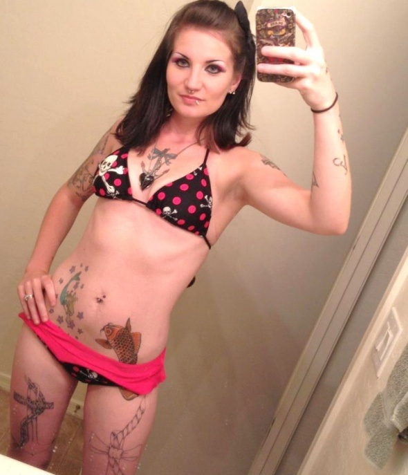 ...; Amateur Babe Selfshot Tattoo 