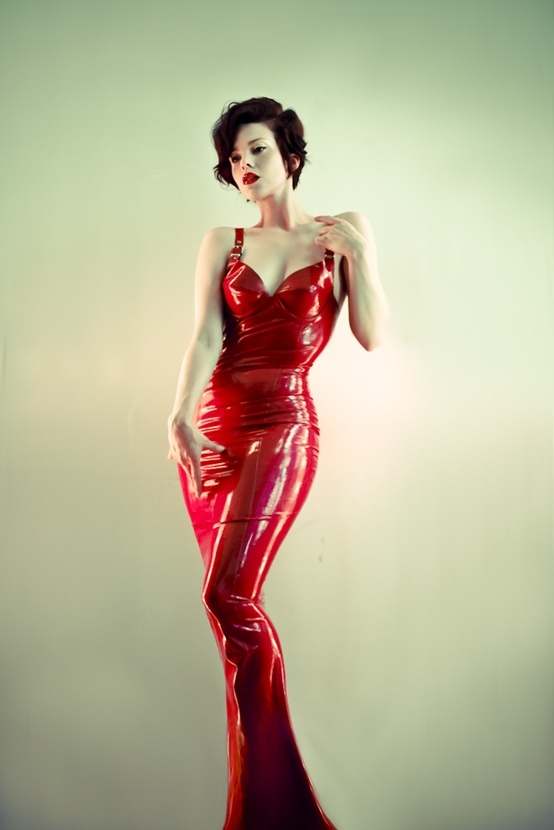shiny shiny / Red As In Warning by ~Vauntastic; Brunette Latex 